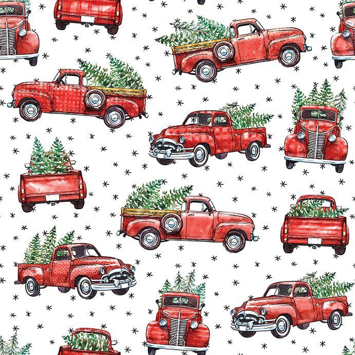 Christmas Traditions - Christmas Trucks -Red
From Paintbrush Studios
By Nelli Khatmoullina
100% Cotton
44/45"