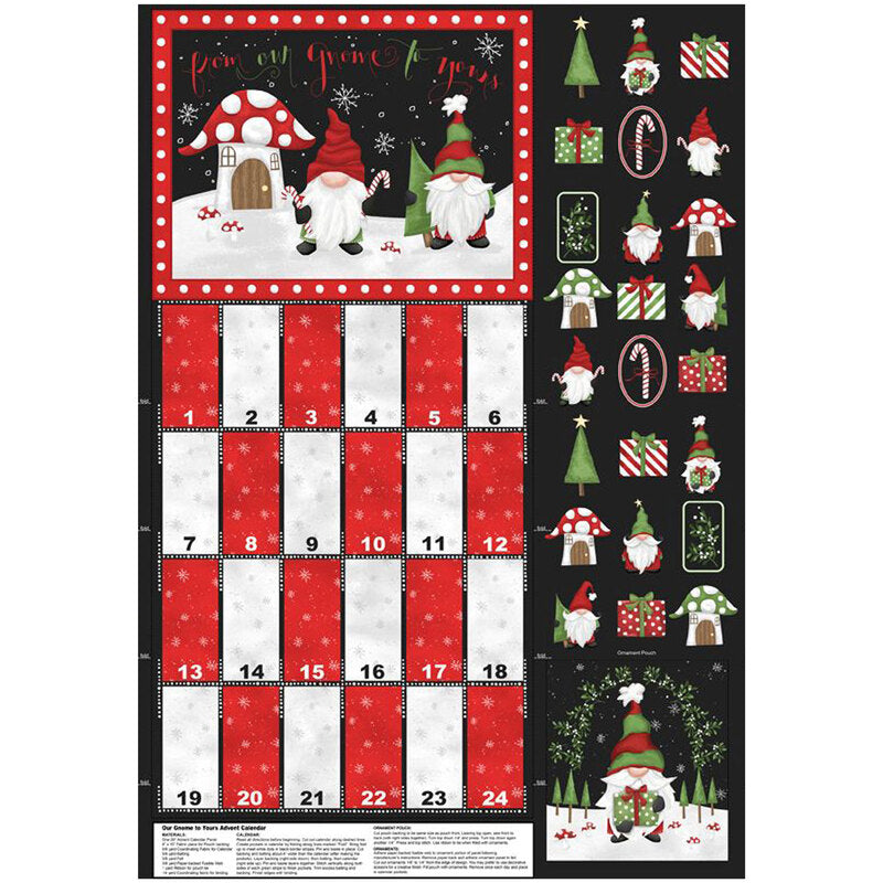 Our Gnome To Yours - Advent Panel
From Wilmington Fabric
By LoriLynn Simms
100% Cotton
44/45"