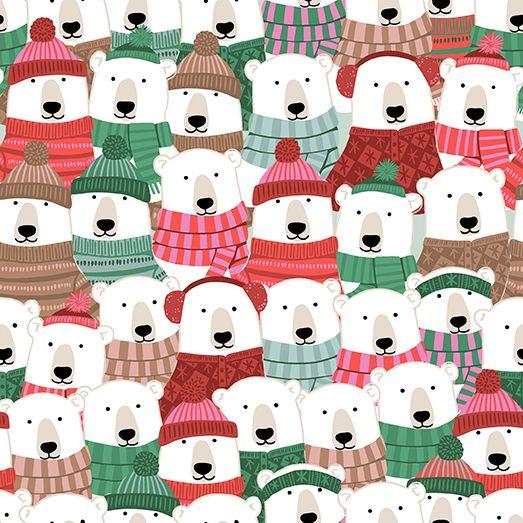 Polar Bear Lodge - Polar Bear Face
From Paintbrush Studios Fabrics
By Caroline Alfreds
100% Cotton
44/45"