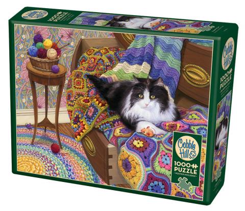 Comfy Cat Puzzle - 1000 PC
From Cobble Hill
Finished Size: 26.625 Inches x 19.25 Inches
