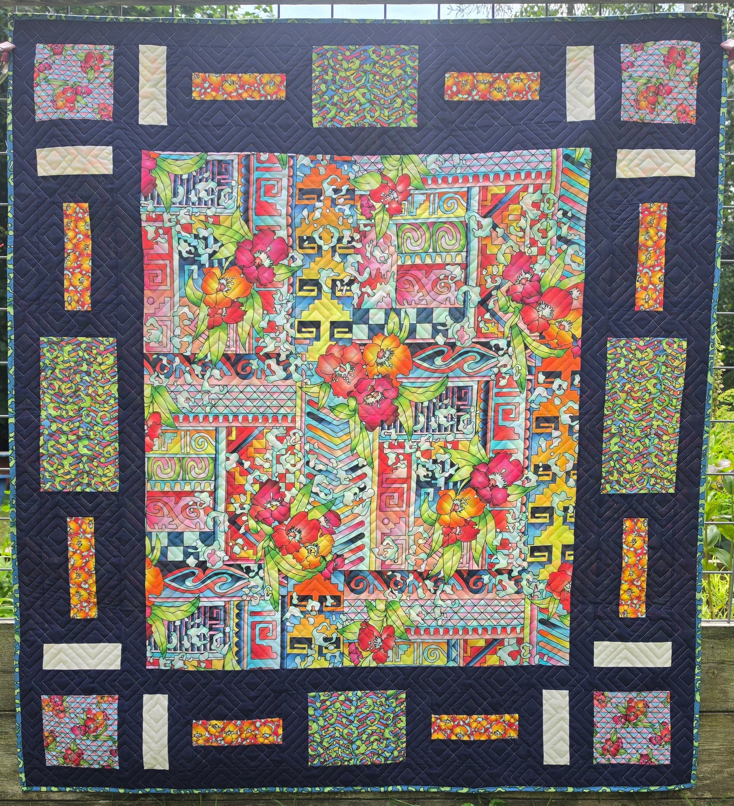 Lush Quilt Kit
Includes fabric for quilt top, binding and backing.
Finished Quilt 54.5" x 60.5"