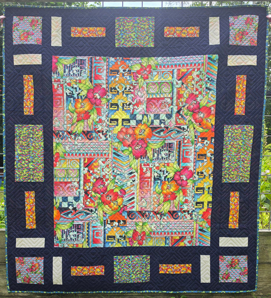 Lush Quilt Kit
Includes fabric for quilt top, binding and backing.
Finished Quilt 54.5" x 60.5"