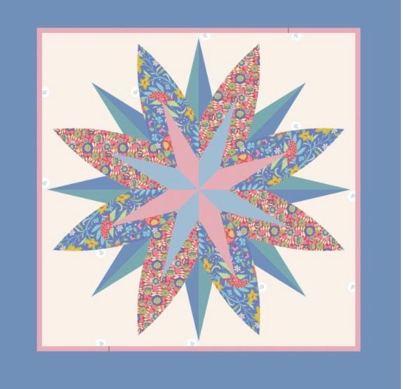 Lotus Flower Pattern - Quiltworx
