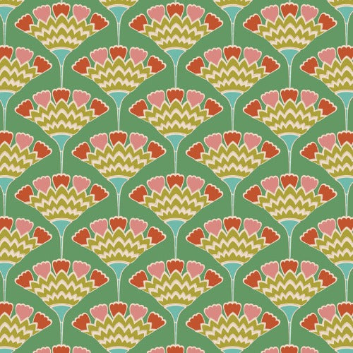 Tassel Flower - Green  Pie in the Sky Collection   From Tilda  44/45"