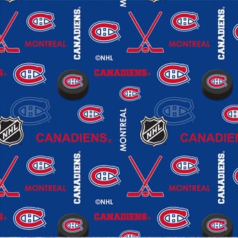 NHL Montreal Canadian Licensed Fabric - Flannel
