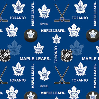 NHL Toronto Maple Leafs Licensed Fabric - Flannel