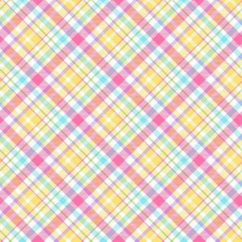 Multi Bias Plaid  From Henry Glass  By Shelly Cominskey  Hoppy Easter Gnomies Collection  100% Cotton