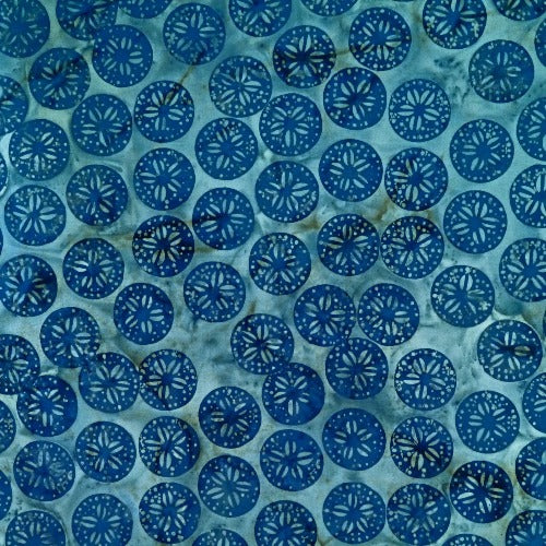 Blue Bounty Loft Batik  Batik By Mirah  100% Cotton  44/45"