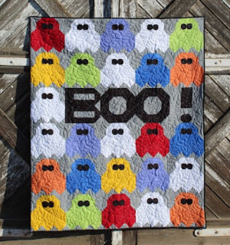 Boo! - Quilt Pattern  From Charisma Horton By Charisma Horton Includes pattern for door hanger 24"x 60" and quilt 60"x 72"