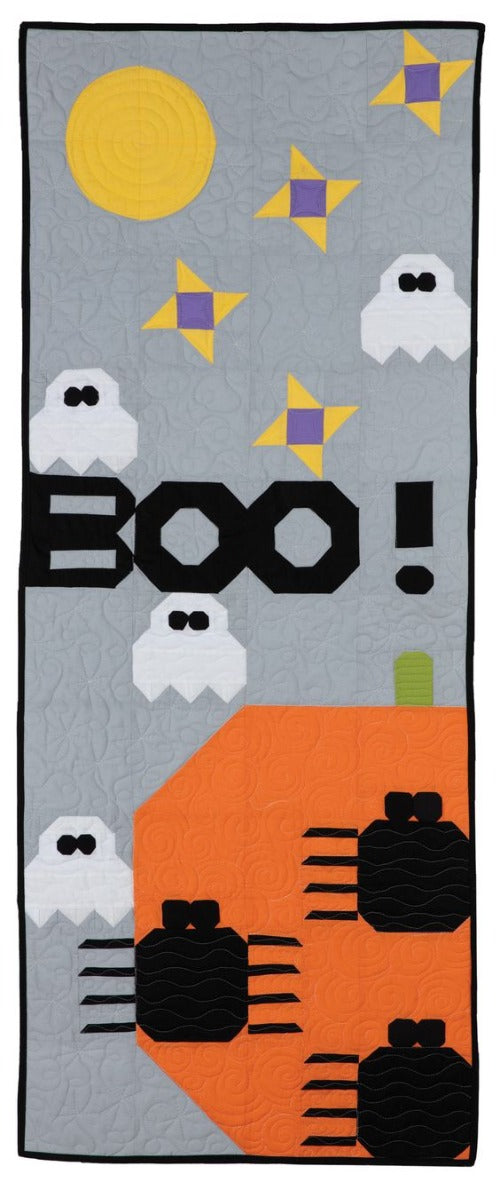 Boo! - Quilt Pattern  From Charisma Horton By Charisma Horton Includes pattern for door hanger 24"x 60" and quilt 60"x 72"