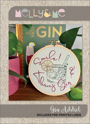 Gin Addict Embroidery Pattern  From Creative Abundance By Melanie McNeice