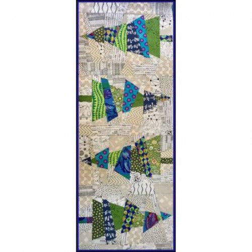 Crazy Chritmas Trees Table Runner Pattern - Cut Loose Press  By Karla Alexander