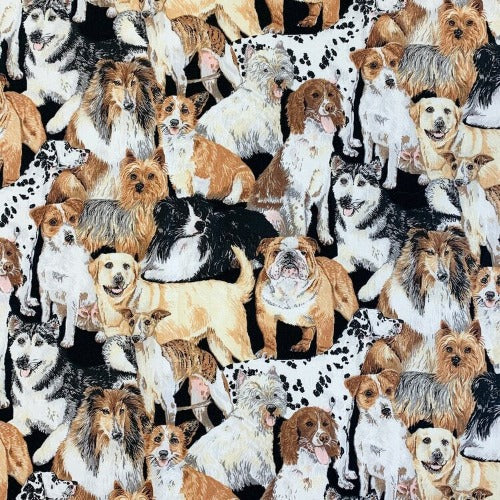 Doggie Delight  From Nutex  By SewSisters  100% Cotton  43/44"
