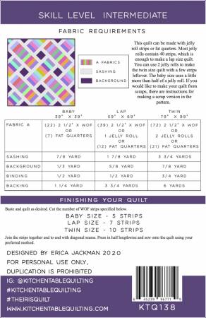 The Iris Quilt Pattern -  Kitchen Table Quilting