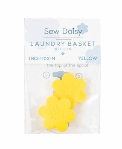 Sew Daisy  From Laundry Basket Quilts By Edyta Sitar These cute Sew Daisies are perfect for your Aurifil thread to create a small storage space in your spool for your needle for sewing on the go.