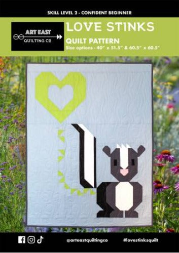 The Love Stinks Quilt Pattern   From Art East Quilting Co.