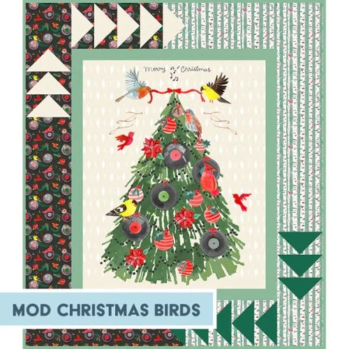Mod Christmas Birds Quilt Kit Pattern originally called Modern Landscapes  By Lisa Swenson Ruble  For Paintbrush Studio