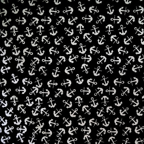 Night Cruise Black White Batik  Batik by Mirah  100% Cotton  44/45"