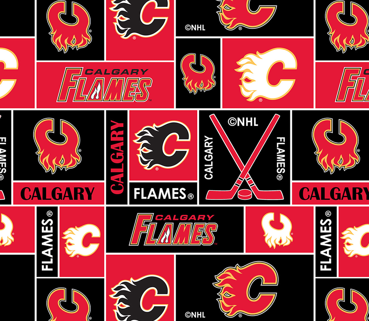 NHL Calgary Flames Licensed Fleece - Anti-Pill