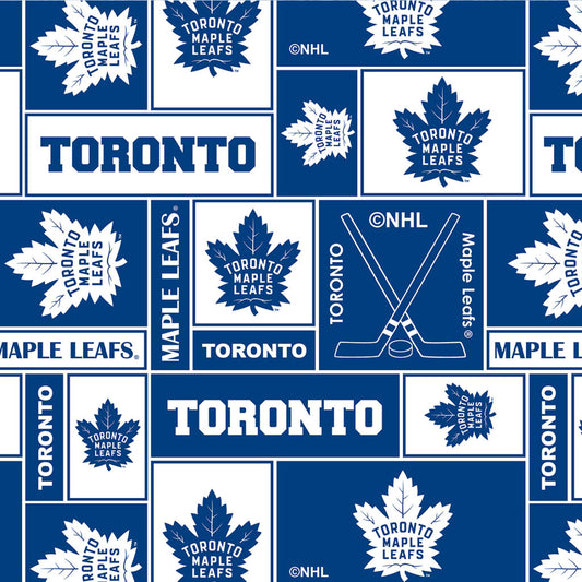 NHL Toronto Maple Leafs Licensed Fleece - Anti-Pill
From Benartex
100% Polyester
58/60"