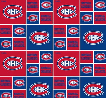 NHL Montreal Canadians Licensed Fabric - 100% Cotton