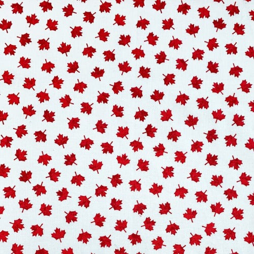 Oh Canada Maple Leaf Fabric  100% Cotton