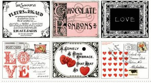 Be Mine Valentine Placemat Panel  From Riley Blake Designs  By Janet Wecker-Frisch  Be Mine Valentine Collection  100% Cotton   24" X 43.5" Panel