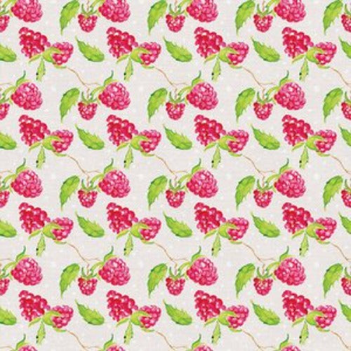 Sweet & Sour - Raspberries  From Paintbrush Studio Fabrics  By Elena Fay  100% Cotton  44/45"