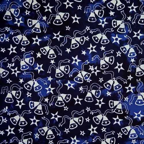 Winter Twine Blue Tinsel Batik  Batik by Mirah  100% Cotton  44/45"