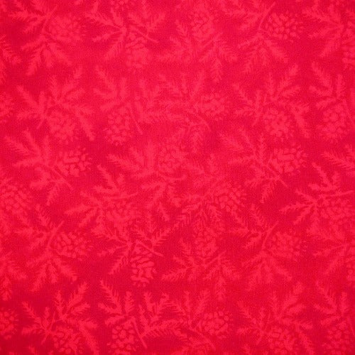 Snowbird Red Batik  Batik by Mirah  100% Cotton  44/45"