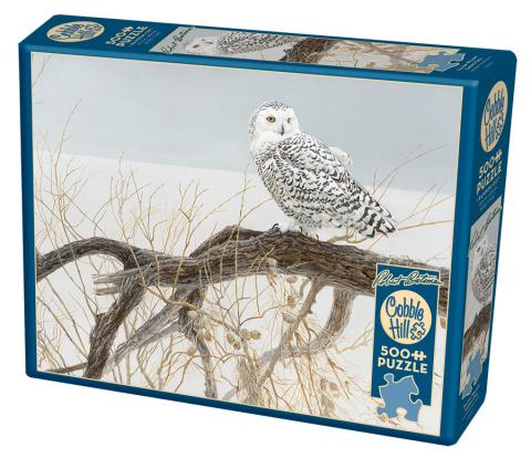 Fallen Willow Snowy Owl Puzzle - 500 PC  From Cobble Hill  From the Collection of The Robert Bateman Centre
